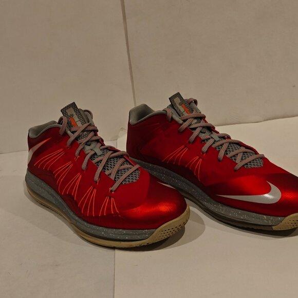 Nike Air Max LeBron 10 Low University Red 579765-600 Men's Size 11 Sneakers - Picture 4 of 16